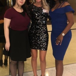 Velvet Sequin Dress🖤🤍